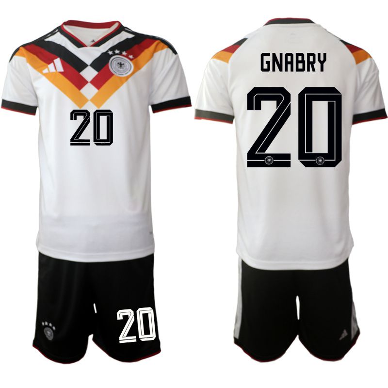Men 2026 World Cup National Team Germany home white #20 Soccer Jersey->germany jersey->Soccer Country Jersey
